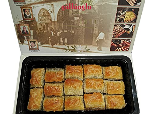 Gulluoglu Walnuss Baklava, 28 Stück (1000 gr), täglicher Frischversand aus Istanbul von Generisch