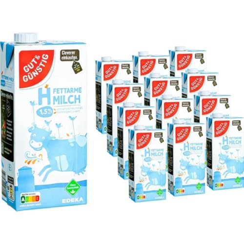 Guut & Günnstig H-Milch 1.5 Fett, 12er Pack (12 x 1 l) von Generisch