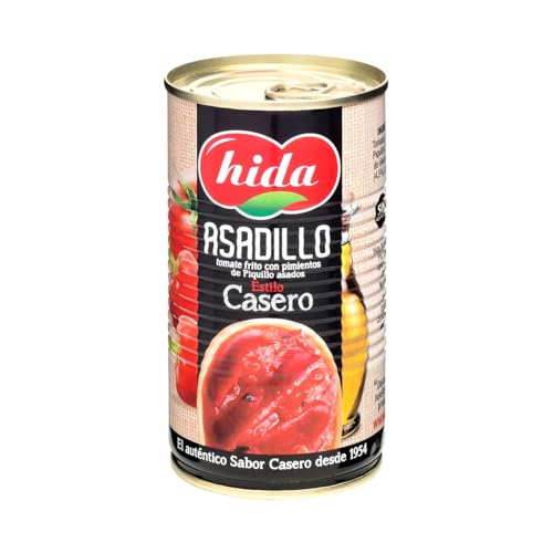 HIDA Gebratene Tomaten-Asadillo mit gerösteten Piquillo-Paprika, Dose 340 g. 3er-Pack von Generisch