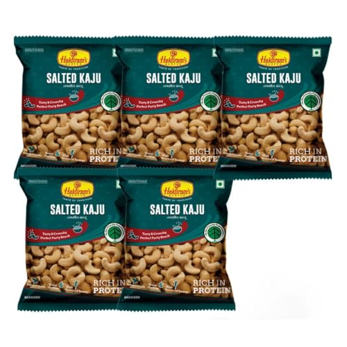 Haldiram's Salted Kaju – Indischer Snack (Bündel mit 5 x 40 g) von Generisch