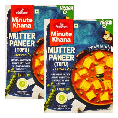 Haldirama Mutter Paneer (Tofu) (vegan) (Bündel mit 2 x 300 g) von Generisch