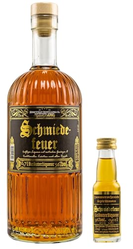 Hammerschmiede Schmiedefeuer 56% Vol. 0,7 Liter (neues Design) incl. Miniaturflasche 0,02l vom Schnapsbaron® von Generisch