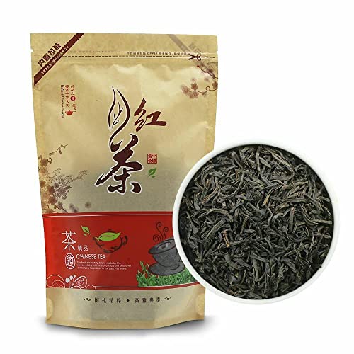 Handverlesener und frischer Premium Qimen Kungfu Keemun Schwarztee zum Entspannen - Bio-Rottee mit losen Blättern hergestellt nach traditionellen Techniken vollmundig weicher Geschmack (1000g) von Generisch