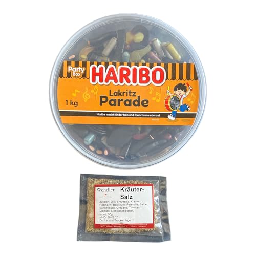 Hari bo Lakritz Parade 1050g und 50g Wendlers Kräutersalz von Generisch