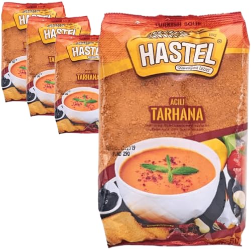 Hastel Tarhana (scharf) Tarhana-Suppe 500 Gramm, 4 STÜCK von Generisch