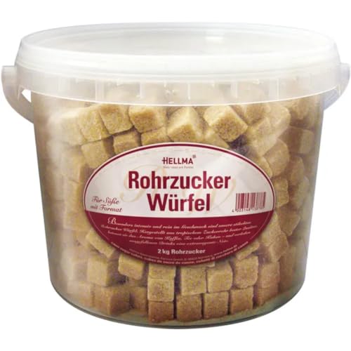 Helllma Zucker Rohrzucker-Würfel, im Eimer, 2kg von Generisch