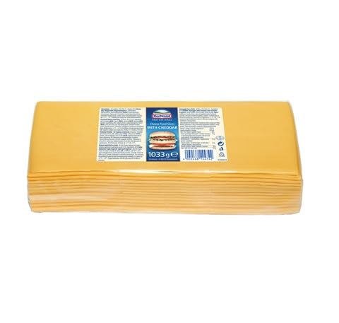 Hochland Schmelzkäse Cheddar Scheiben 45% Fett 1,033 kg Beutel von Generisch