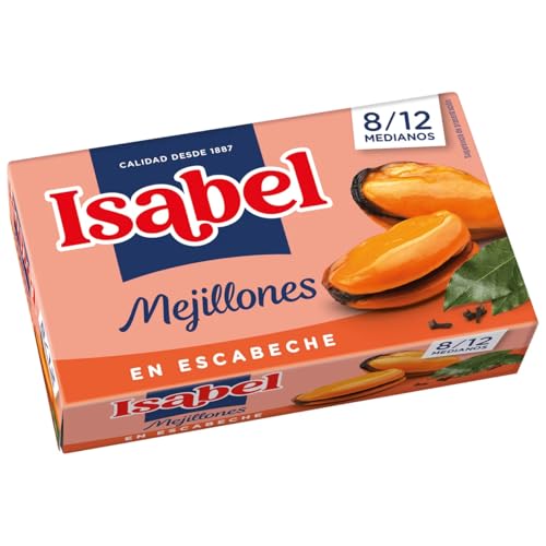 ISABEL Miesmuscheln in Escabeche 8/12 Stück Dose 69 g.9er-Packung. von Generisch