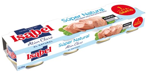 ISABEL NATURAL LIGHT TUNA SUPER NATURAL 3+1 PACK 12X56G von Generisch