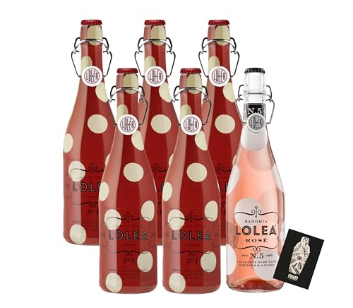 Individuelles Set mit Lolea 5er Set Sangria N°1 ROT 5x 0,75L (7% Vol) + GRATIS Lolea Sangria N°5 ROSE 0,75L (8% Vol) + GRATIS 1x Rosewein Sangria Garnacha- und Tempranillo Trauben GRATIS- [E von Generisch