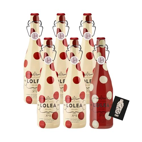 Individuelles Set mit Lolea 5er Set Sangria N°2 WEIß 0,75L (7% Vol) Weißwein Sangria Chardonnay, Macabeo Trauben + GRATIS 1x Lolea Sangria N°1 ROT 5x 0,75L (7% Vol) GRATIS- [Enthält Sulfite] von Generisch