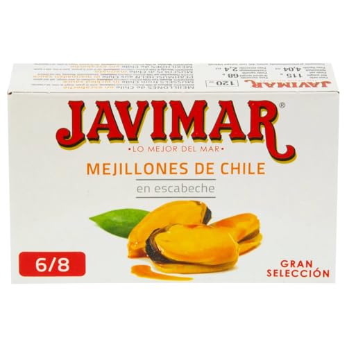 JAVIMAR Chilenische Miesmuscheln in Escabeche 68 g. 9er-Packung. von Generisch