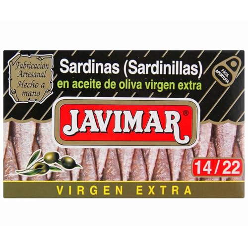 JAVIMAR Sardinen in nativem Olivenöl extra, Dose 120 g. 9er-Pack von Generisch