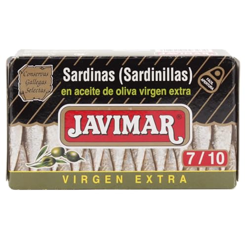 JAVIMAR Sardinen in nativem Olivenöl extra, Dose 65 g. 9er-Pack von Generisch