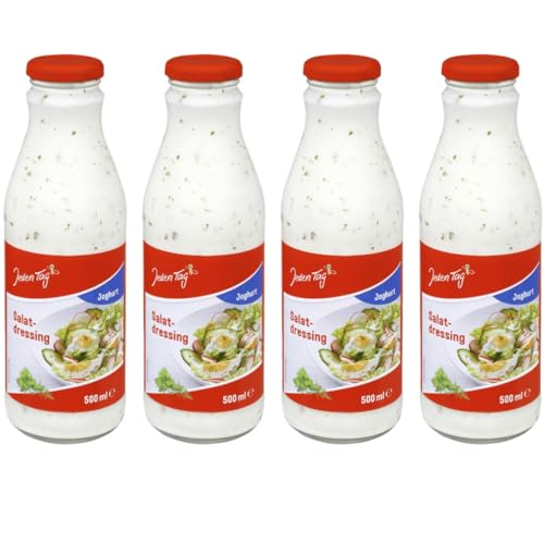 Jedden Tag Salat-Dressing Joghurt Salatdressing mit Magermilchjoghurt 500 Gramm x 4 Stück von Generisch