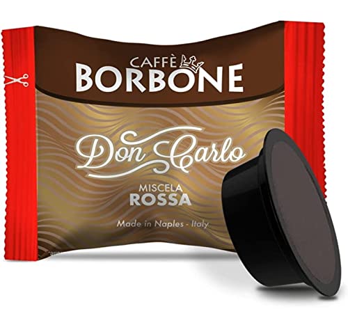 Caffè Borbone Kaffee Kapseln Don Carlo, Rote Mischung - 100 stück - Kompatibel mit Kaffeemaschinen der Marke Lavazza®* A Modo Mio®* von FOXCUP