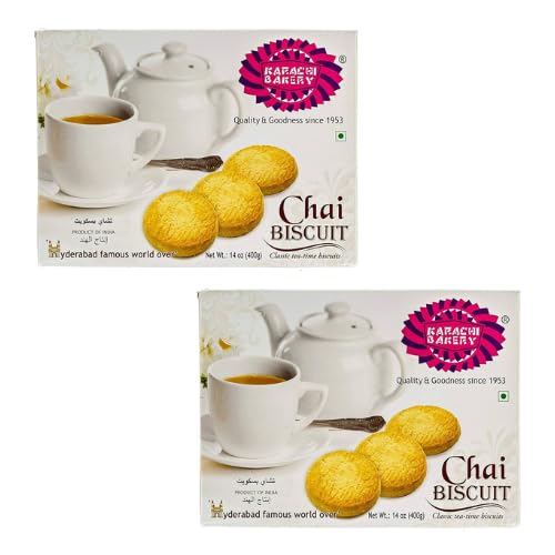 Karachi Bakery Vegane Chai-Kekse (Bündel mit 2 x 400 g) von Generisch