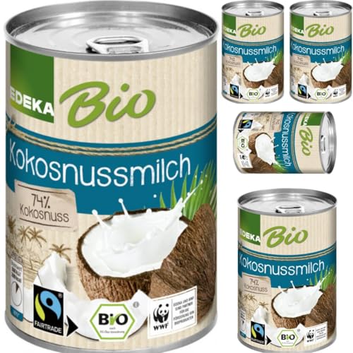 Kokosnussmilch 400 milliliter x 5 Stück mit Pufai Grocery von Generisch