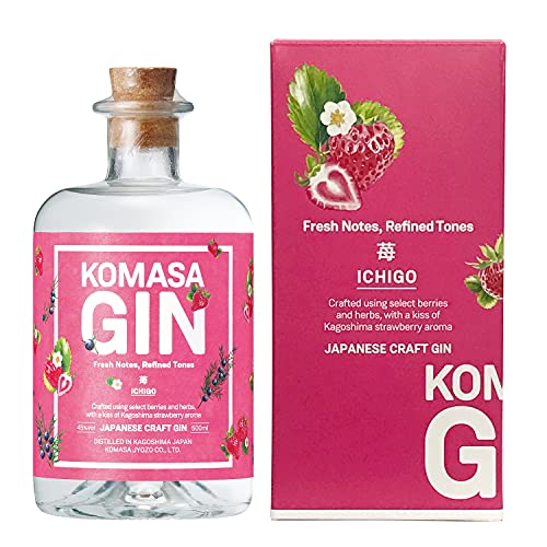 Komasa Gin mit Erdbeere, Himbeere und Basilikum aus Japan, 45% vol., 500ml von 小正醸造