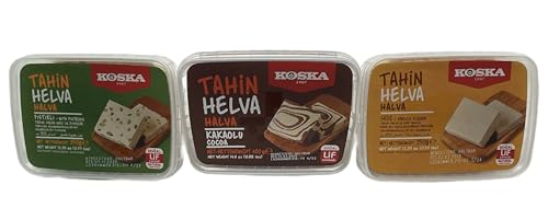 Koska-Halva, Helva, mit Kakao, Vanille, Pistazien (3er Pack) von Generisch