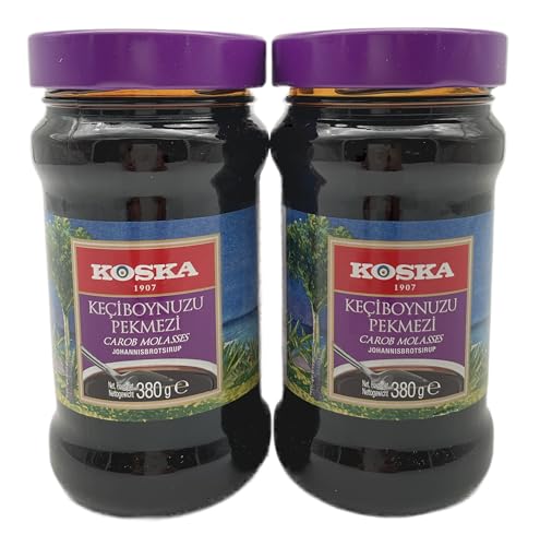 Koska-Johannisbrot sirup-Keciboynuzu Pekmezi -VEGAN 100% natürlicher Inhalt/ohne Farbstoffe/Ohne Konservierungsstoffe je 380g (2er Pack) von Generisch