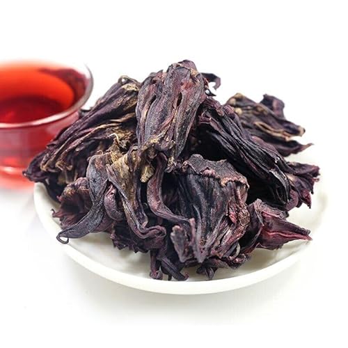 Kräutertee Nach Alter Rezeptur Natürlich Original Kräutertee Mit Roselle Blüte Aus China Grüner Organischer Dufttee Ohne Zusatzstoffe Intensives Roselle-Aroma Sanft Süß (500g) von Generisch