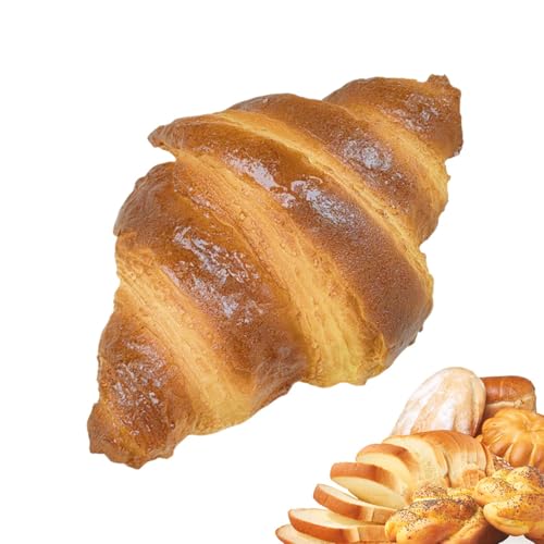 Künstliches Brot zur Dekoration, falsche Croissants,Künstliches Croissant, das echt aussieht | Home Kitchen Schreibtisch Fensterläden Displaydekor, Lebensmittel Konditor Home Bäckerei Dekoration, Foto von Generisch