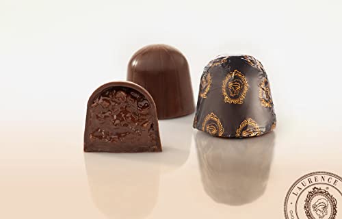 Kuppel zartbitter, griechische Pralinen von der Manufaktur Laurence Galerie de Chocolat in Thessaloniki, ca. 30 g von Generisch