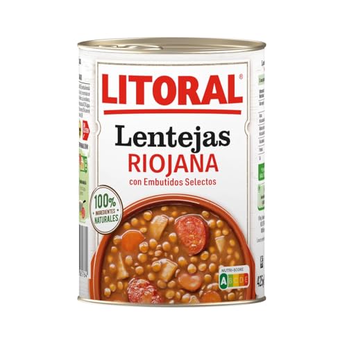 LITORAL Linsen nach Rioja-Art LITORAL Dose 425 g. 2er Pack von Generisch