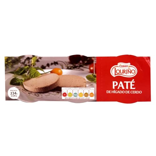 LOURIÑO Schweineleberpastete LOURIÑO 3er Pack Dosen mit 234 Gramm. 9er Pack. von Generisch