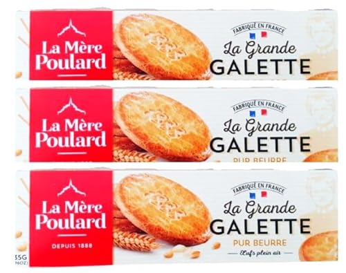 La Mère Poulard La Grande Galette Pur Beurre 3 x 135g Vorteilspack von Generisch