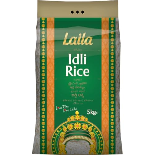 Laila Idli Idly Reis 5KG – Authentischer Südindischer Reis für perfekte Idlis und Dosas – Lecker und Nahrhaft – Ideal für die Zubereitung traditioneller Gerichte von Generisch