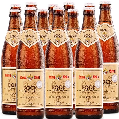 Lang Bräu Doppelbock hell (Mehrweg inkl. Pfand) 12 Flaschen 0,5L Alk. 7,5% vol. von Generisch