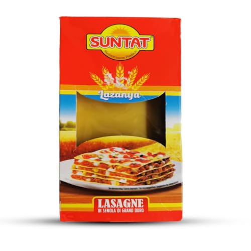 Lasagne - Pasta aus Hartweizengrieß - Ohne Vorkochen - Sunta-Perfekt für Lasagne al Forno - Hergestellt in Italien - 500g von Generisch