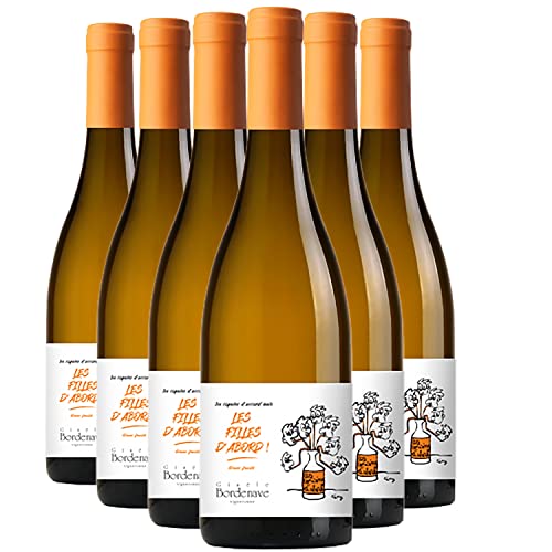 Les Copains d'accord mais les Filles d'Abord Blanc Fruité Weißwein - Gisèle Bordenave - französischer Wein - Süd-West Frankreich - Rebsorte Gros Manseng - 6x75cl von Generisch