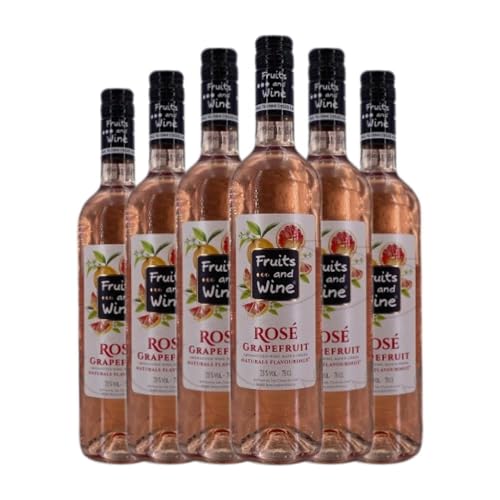 Liköre Marie Brizard Fruits and Wine Rosé Pamplemouse 75 cl (Karton mit 6 Flaschen von 75 cl) von Generisch