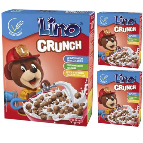 Lino Crunch Muesli Cornflakes Cerealien 225 gramm, 3 Schachtel von Generisch