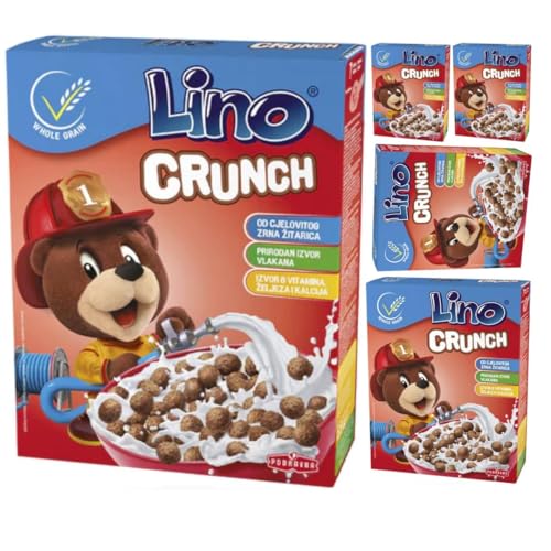 Lino Crunch Muesli Cornflakes Cerealien 225 gramm, 5 Schachtel von Generisch