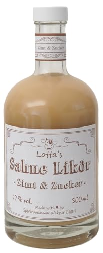 Lotta's Sahne Likör Zimt und Zucker | 500 ml. Flasche von Generisch