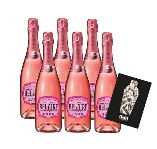 Luc Belaire France 6er Set - 6x 0,75L Fantom Luxe Rose Edition mit beleuchtetem Label (12,5% vol.)- [Enthält Sulfite] von Generisch