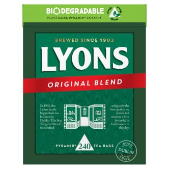 Lyons Original Blend Tee 240 Beutel - Klassischer Schwarzer Tee für jede Gelegenheit von Generisch