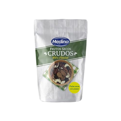 MEDINA Mix aus rohen Nüssen mit Rosinen MEDINA Rohe Nüsse 100 g 8er-Packung. von Generisch