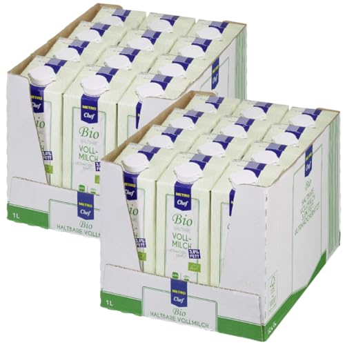 METCHEFF H-Milch fettarme milch% 3,8 Fett Haltbare Milch 1000 Mililiter, 24 er von Generisch