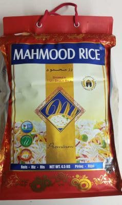 Mahmood Basmati Reis 4,5 kg – Langkörniger Premium-Reis aus Indien, ideal für orientalische Gerichte und Beilagen von Generisch