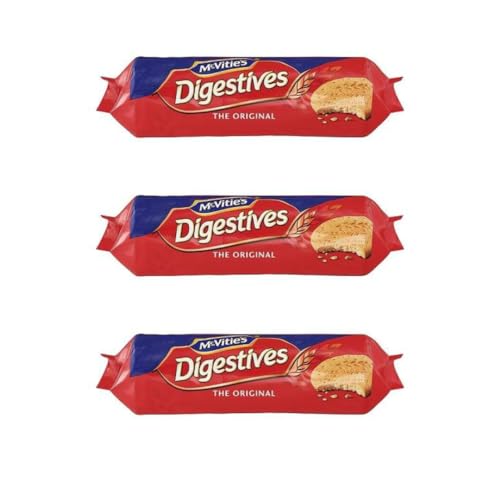 McVitie Digestives 360g, 3er Pack, englische Kekse von Generisch