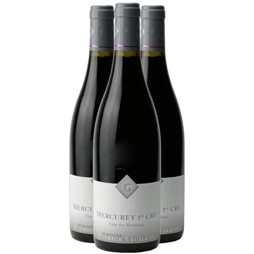 Mercurey 1er Cru Clos des Montaigus Rotwein 2022 - Domaine Patrick Guillot - g.U. - Burgund Frankreich - Rebsorte Pinot Noir - 3x75cl von Generisch