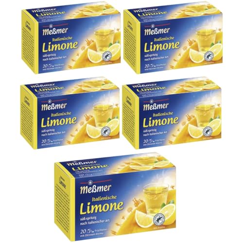 Meßmer Italienische Limone Tee 20 ST, 5 er Pack von Generisch