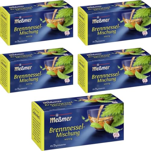 Meßmer Tee Brennnessel-Mischung Tee 25 ST, 5 er Pack von Generisch