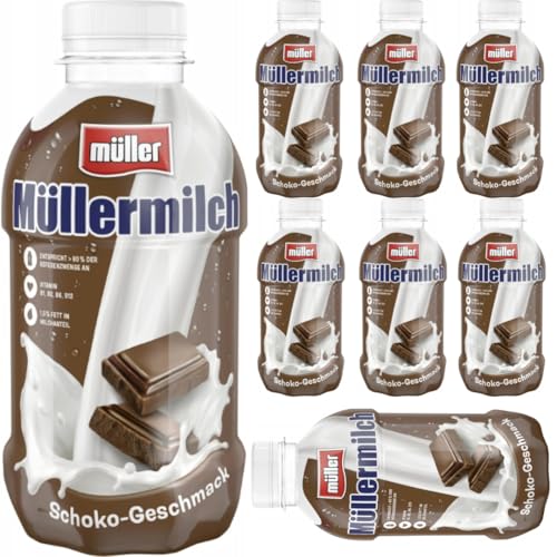 Milch Schokogeschmack milch Schoko-Geschmack Schokoladenmilch (Einweg) 400 Mililiter x 8 Flasche Mit Pufai Grocery [Frischegarantie] ink pfand von Generisch