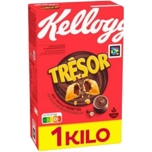 Milk Choco Cerealien Muesli Cornflakes Choco Nut Flavour Choco Frühstückscerealien mit schmelzender Creme-Füllung mit Schokoladen-Haselnuss-Geschmack Crazy Tasty 1000 gramm von Generisch